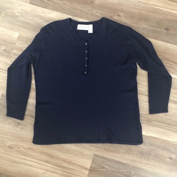 Sarah Bentley womens navy blue sweater size 2X - Picture 1 of 5
